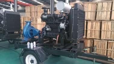 Trailer type Diesel Water Pump Set With Cummins Diesel Engines For Agriculture irrigation