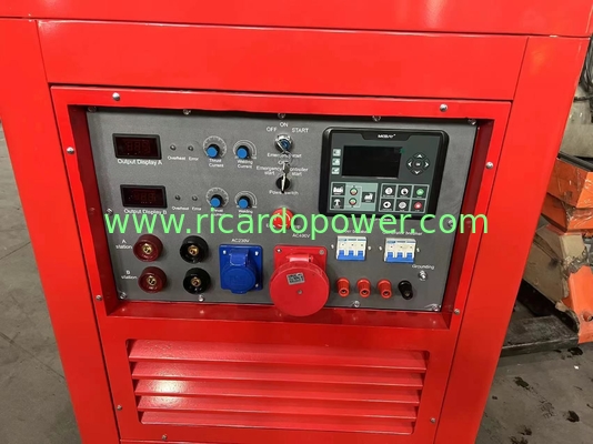 Portable Silent Diesel Welding Generator Set Ampere 400A For Industrial