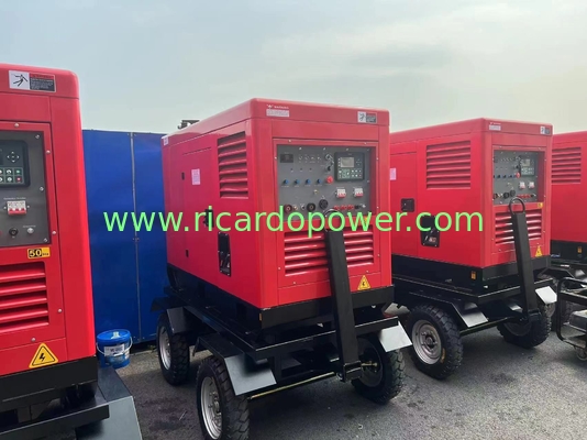 Portable Silent Diesel Welding Generator Set Ampere 400A For Industrial