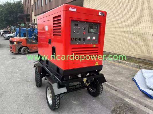 Portable Silent Diesel Welding Generator Set Ampere 400A For Industrial