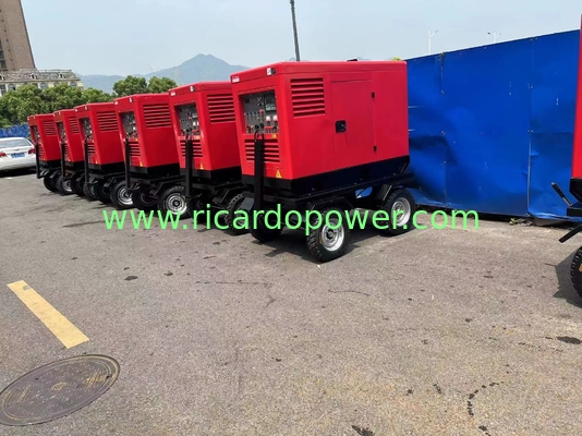 Portable Silent Diesel Welding Generator Set Ampere 400A For Industrial